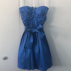 Calvin Klein Royal Blue Strapless Cocktail Dress